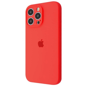 Чехол силиконовый с закрытой камерой WAVE Premium Silicone Case Camera Protection для Apple iPhone 14 Pro Max red