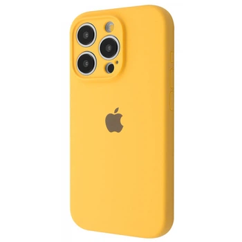 Чехол силиконовый с защитой камеры Wave Silicone Case Camera Protection для Apple iPhone 15 Pro yellow