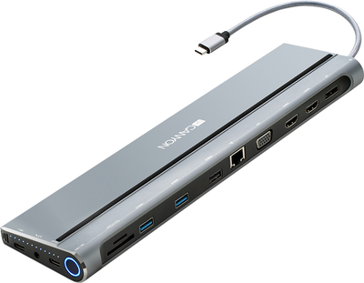 Док-станція Canyon DS-9 14-в-1 USB Type-C (CNS-HDS09B)