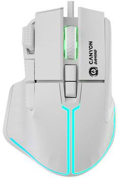 Миша Canyon Fortnax GM-636 RGB USB White (CND-SGM636W)