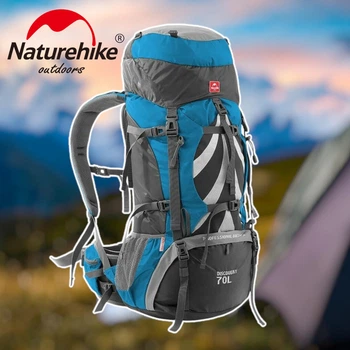 Каркасний туристичний рюкзак Naturehike на 70 літрів, трекінговий рюкзак в похід