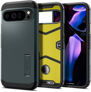 Панель Spigen Tough Armor Google Pixel 9 Pro XL abyss green/Зелена ACS07728 (8809971226677)