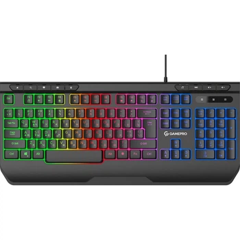 Клавиатура GamePro USB с подсветкой Black