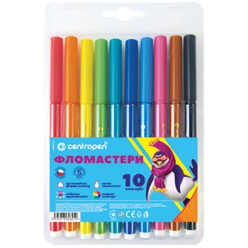 Набор фломастеров Centropen Colour World 10 шт (7550/10 ТП)