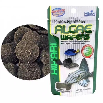 Корм Hikari Tropical Algae Wafers 40г (диски) 15-20мм для растительноядных сомов длинной 12-15 см Тонущий