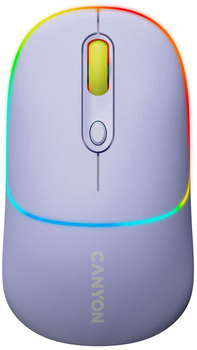 Мышь Canyon MW-22 Dual Band RGB Wireless Mountain Lavender (CNS-CMSW22ML)