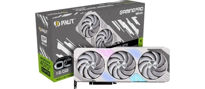 Відеокарта Palit PCI-Ex GeForce RTX 4070 Ti Super GamingPro White OC 16GB GDDR6X (256bit) (2655/21000) (1 x HDMI, 3 x DisplayPort)
