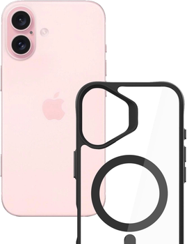 Панель 3MK Satin Armor MagCase для Apple iPhone 16 Black + Transparent (5903108586573)