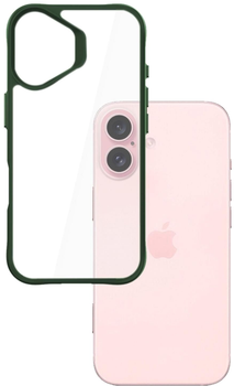 Панель 3MK Satin Armor Case+ для Apple iPhone 16 Green + Transparent (5903108592710)