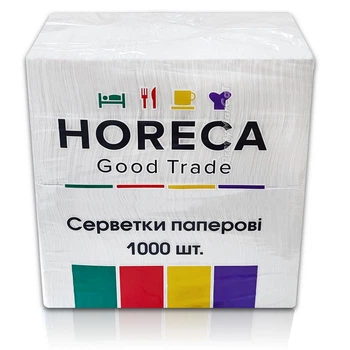 Серветки Паперові HoReCa Білі 1000 шт