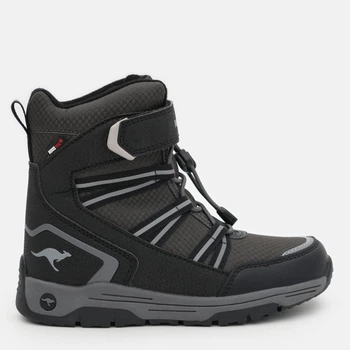 Детские зимние ботинки для мальчика Kangaroos 10222-000-5003 30 Черный/Серый (4099758471435)
