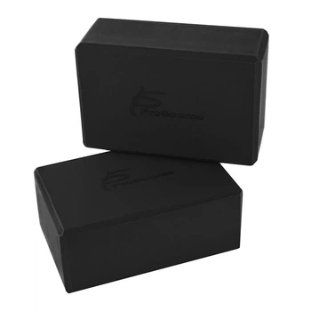 Блоки для йоги (2 шт) ProsourceFit Yoga Blocks, 10 см (черный), PS-2403-BK