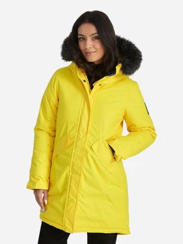 Парка зимняя с мехом женская Huppa Vivian 12498020-70002 XS Желтая (4741468555812)