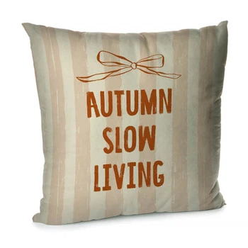 Подушка диванная с бархата Autumn slow living 45x45 см