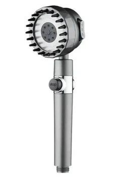 Душевая лейка 4в1 Shower Head 360° кнопка выключения воды, 3 режима, массажные шипы, турмалиновое покрытие