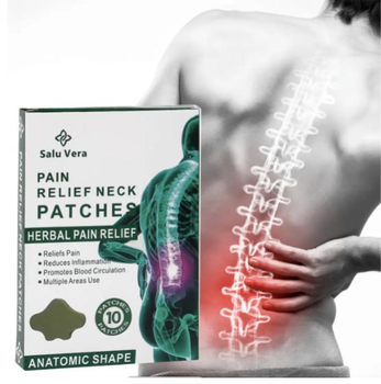 Лікувальний пластир для зняття болю в спині та хребті pain Relief neck Patches упаковка 10 штук