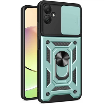 Чохол Fiji Camera Defence для Samsung Galaxy A05 (A055) бампер із захистом камери та підставкою Green