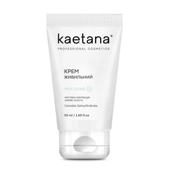 Крем питательный Kaetana с маслом конопли замедляет процесс естественного старения 50мл