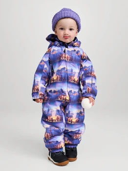 Детский зимний слитный термо комбинезон Reima Moomin Lyster 5100011D-6901 92 см Синий (6438557130644)