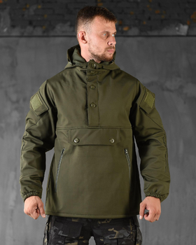 Тактическая демисезонная куртка анорак SoftShell 3XL олива (88917)