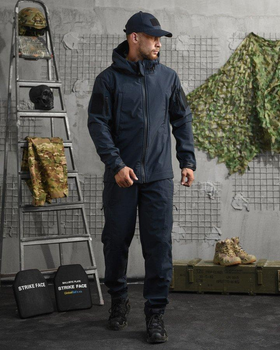 Тактичний костюм демісезонний SoftShell XL синій (88494)