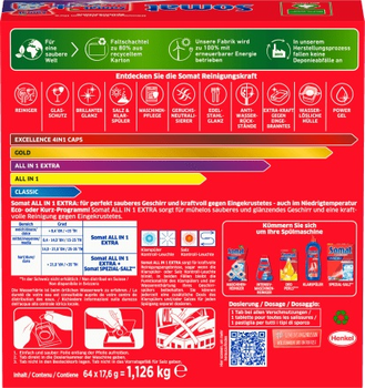 Tabletki do zmywarki Somat All in 1 64 szt (4015200031057)