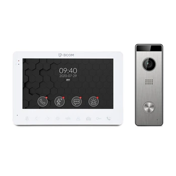 Комплект відеодомофон BCOM BD-780FHD White + відеопанель Tantos Triniti HD