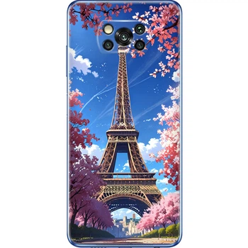 Силіконовий Чохол з Картинкою для Xiaomi Poco X3 Принт (Париж, Ейфелева Вежа) (41288-ysm036)