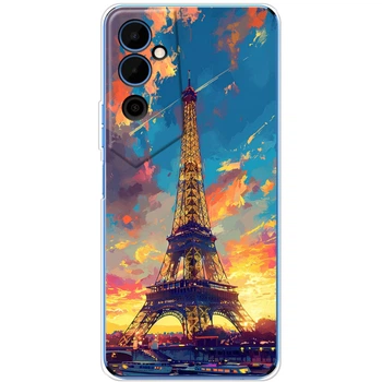 Силиконовый Чехол с Картинкой для Tecno Pova Neo 2 Принт (Париж, Эйфелева Башня) (45571-ysm038)