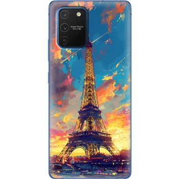 Силиконовый Чехол с Картинкой для Samsung Galaxy S10 Lite (G770) Принт (Париж, Эйфелева Башня) (38971-ysm038)