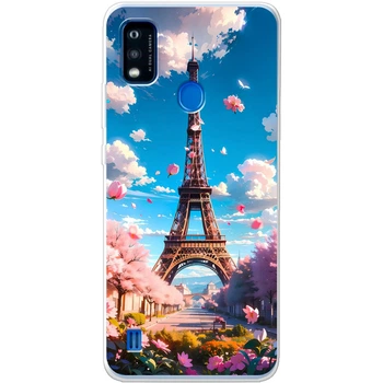 Силиконовый Чехол с Картинкой для ZTE Blade A51 Принт (Париж, Эйфелева Башня) (43298-ysm035)