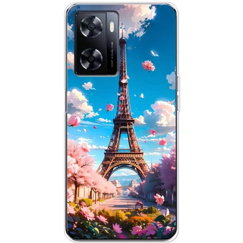 Силиконовый Чехол с Картинкой для OnePlus Nord N20 SE Принт (Париж, Эйфелева Башня) (49059-ysm035)