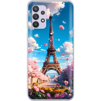 Силиконовый Чехол с Картинкой для Samsung Galaxy A33 5G (A336) Принт (Париж, Эйфелева Башня) (44140-ysm035)