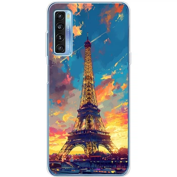 Силіконовий Чохол з Картинкою для TCL 20L Plus Принт (Париж, Ейфелева Вежа) (56080-ysm038)