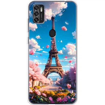 Силиконовый Чехол с Картинкой для ZTE Blade A7s 2020 Принт (Париж, Эйфелева Башня) (44032-ysm035)