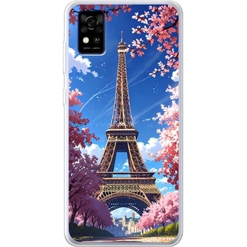 Силиконовый Чехол с Картинкой для ZTE Blade A31 Принт (Париж, Эйфелева Башня) (43293-ysm036)
