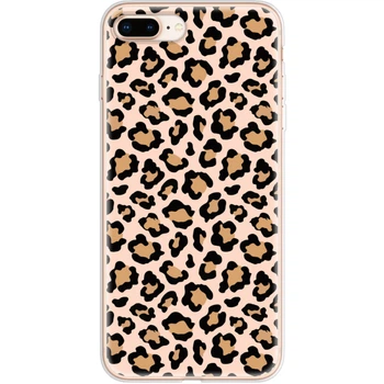 Силиконовый Чехол с Картинкой для IPhone 8 Plus Принт (Леопардовый, leo) (026206-ysm033)