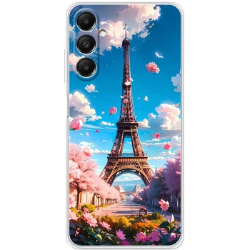Силиконовый Чехол с Картинкой для Samsung Galaxy A05s (A057) Принт (Париж, Эйфелева Башня) (50403-ysm035)