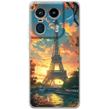 Силиконовый Чехол с Картинкой для Motorola Edge 50 Ultra Принт (Париж, Эйфелева Башня) (57660-ysm037)
