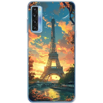 Силіконовий Чохол з Картинкою для TCL 20L Plus Принт (Париж, Ейфелева Вежа) (56080-ysm037)