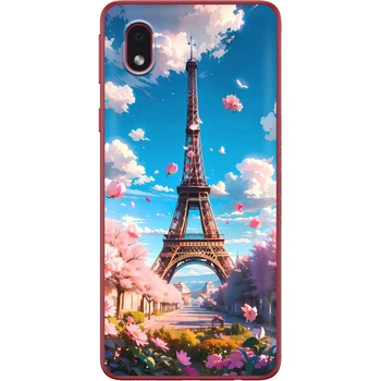 Силиконовый Чехол с Картинкой для Samsung Galaxy A01 Core (A013) Принт (Париж, Эйфелева Башня) (40875-ysm035)