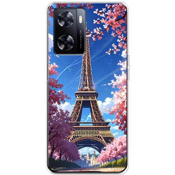 Силиконовый Чехол с Картинкой для OnePlus Nord N20 SE Принт (Париж, Эйфелева Башня) (49059-ysm036)