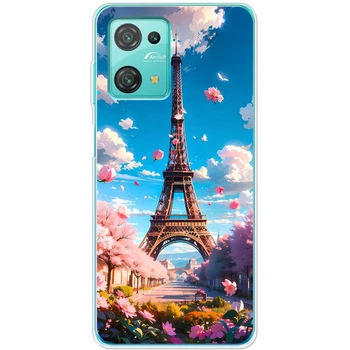 Силиконовый Чехол с Картинкой для Blackview Oscal C30 Pro Принт (Париж, Эйфелева Башня) (48750-ysm035)