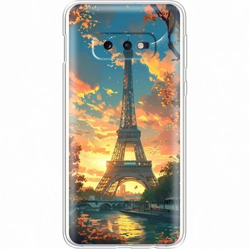 Силіконовий Чохол з Картинкою для Samsung Galaxy S10E (G970) Принт (Париж, Ейфелева Вежа) (35855-ysm037)