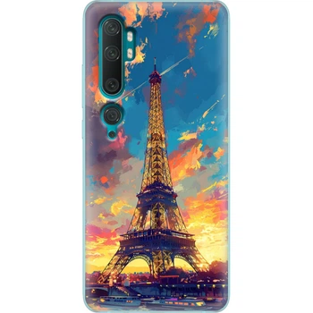 Силіконовий Чохол з Картинкою для Xiaomi Mi Note 10 Pro Принт (Париж, Ейфелева Вежа) (038537-ysm038)