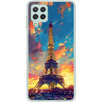Силіконовий Чохол з Картинкою для Samsung Galaxy M32 (M325) Принт (Париж, Ейфелева Вежа) (42962-ysm038)