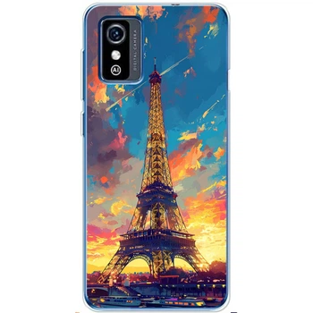Силиконовый Чехол с Картинкой для ZTE L9 Принт (Париж, Эйфелева Башня) (50592-ysm038)