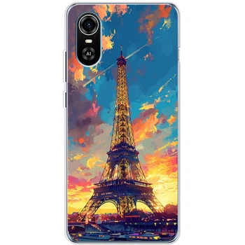 Силиконовый Чехол с Картинкой для ZTE Blade A31 Plus Принт (Париж, Эйфелева Башня) (46177-ysm038)