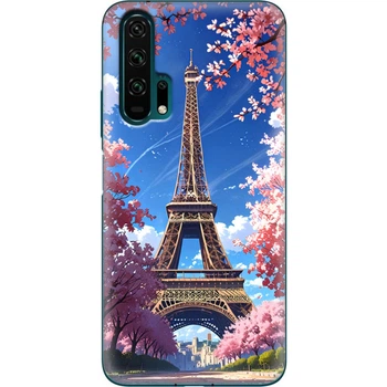 Силіконовий Чохол з Картинкою для Huawei Honor 20 Pro Принт (Париж, Ейфелева Вежа) (38272-ysm036)