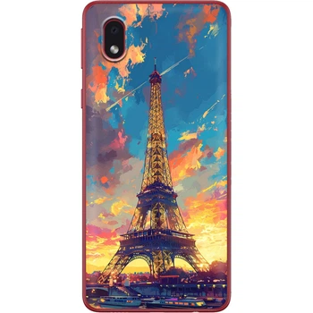 Силиконовый Чехол с Картинкой для Samsung Galaxy A01 Core (A013) Принт (Париж, Эйфелева Башня) (40875-ysm038)